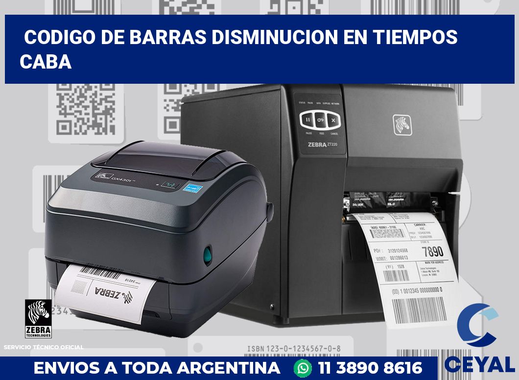 codigo de barras disminucion en tiempos  CABA