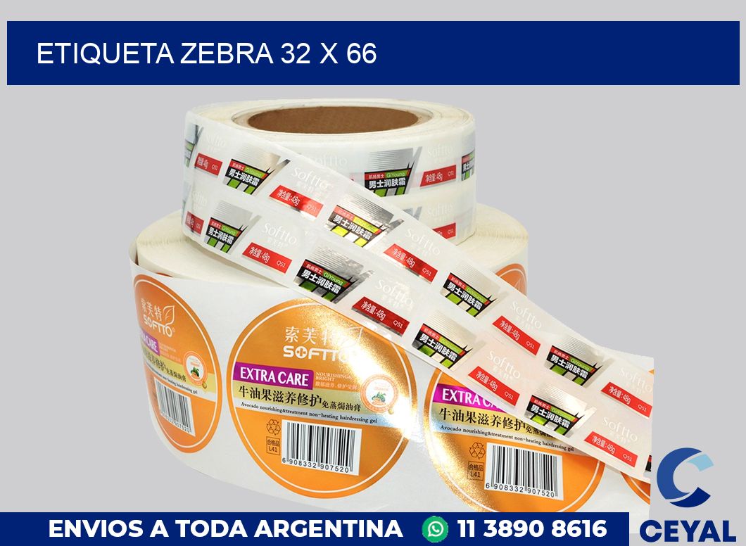 etiqueta zebra 32 x 66