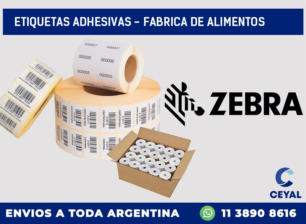 etiquetas adhesivas – fabrica de alimentos