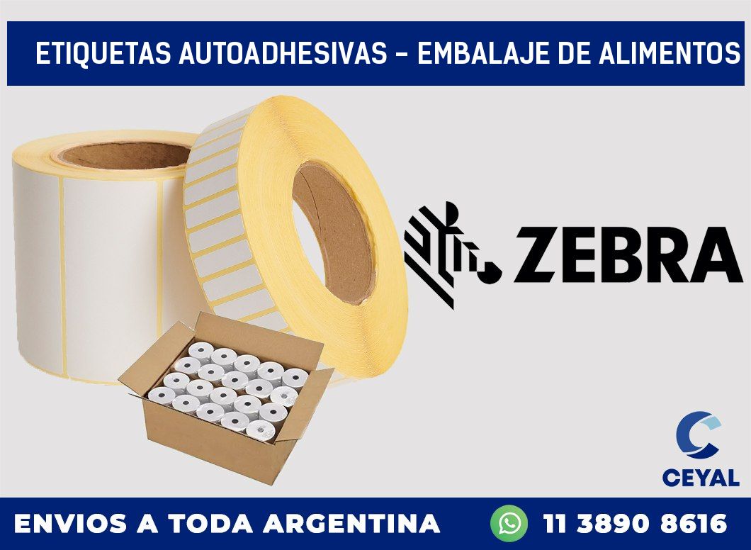 etiquetas autoadhesivas - embalaje de alimentos