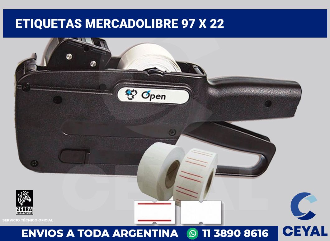 etiquetas mercadolibre 97 x 22