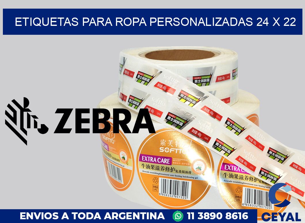 etiquetas para ropa personalizadas 24 x 22