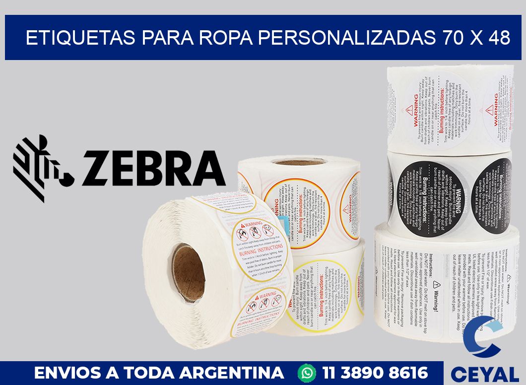 etiquetas para ropa personalizadas 70 x 48