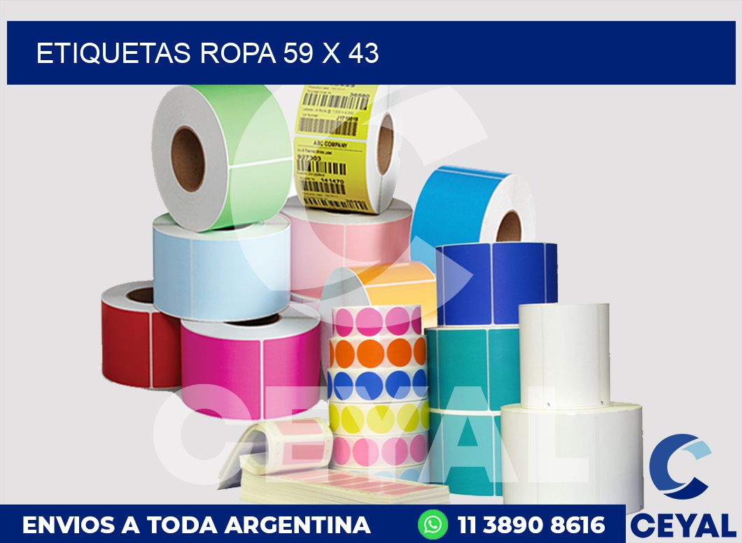 etiquetas ropa 59 x 43