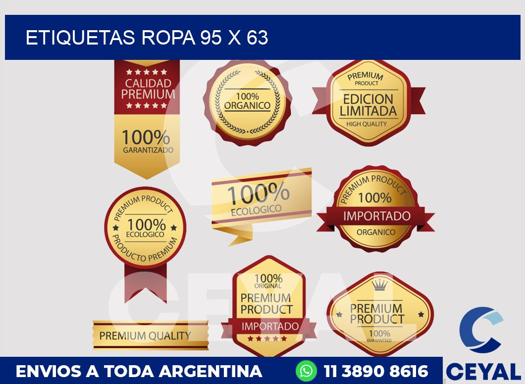 etiquetas ropa 95 x 63