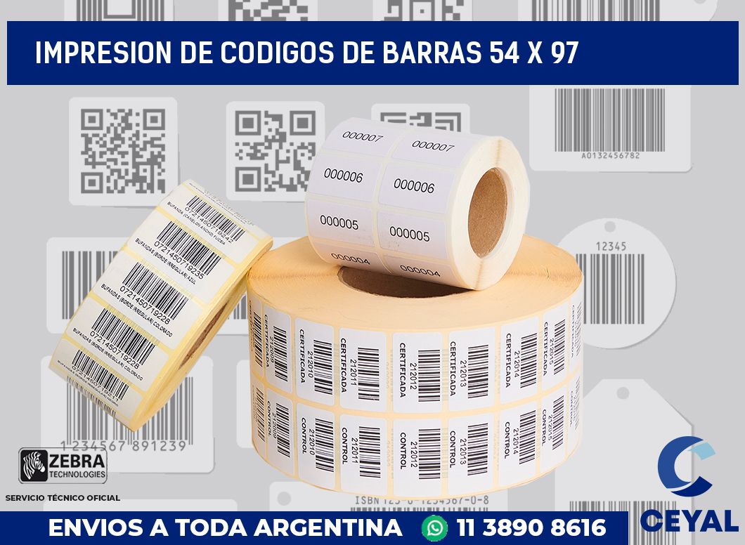 impresion de codigos de barras 54 x 97