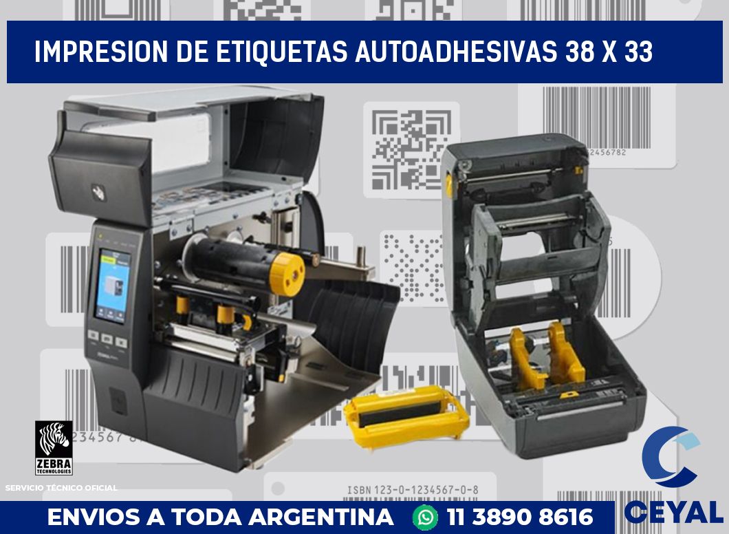 impresion de etiquetas autoadhesivas 38 x 33