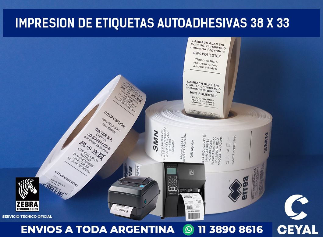 impresion de etiquetas autoadhesivas 38 x 33