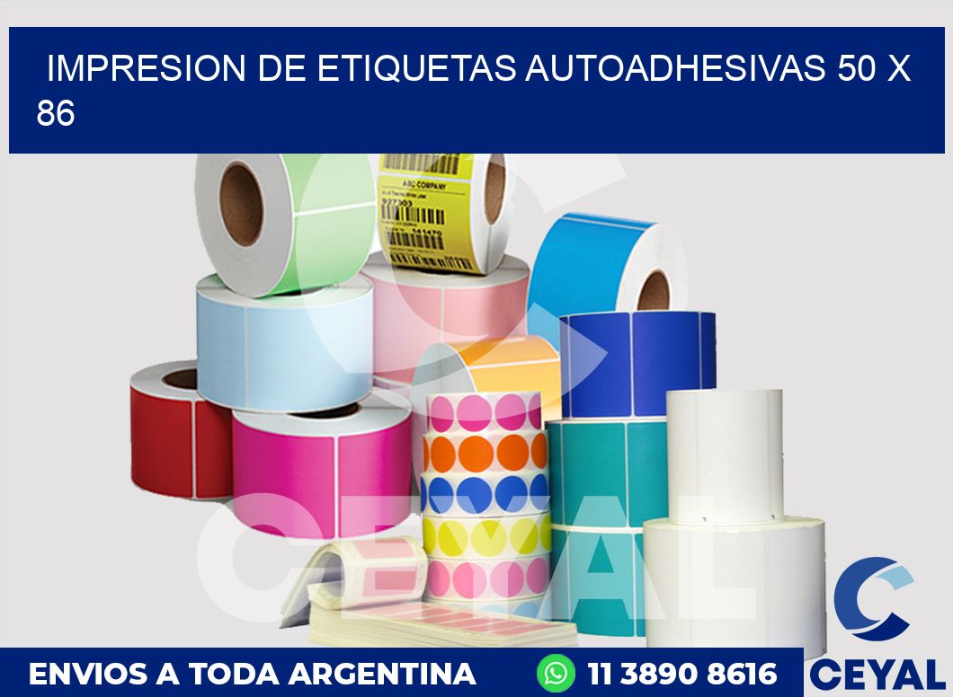 impresion de etiquetas autoadhesivas 50 x 86
