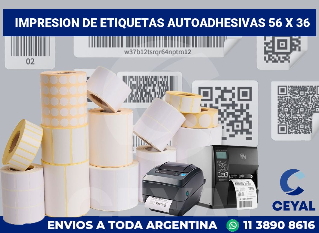 impresion de etiquetas autoadhesivas 56 x 36