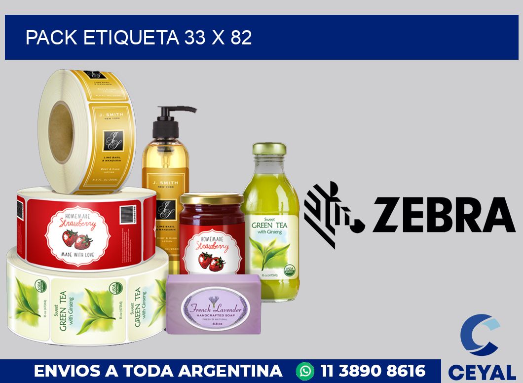 pack etiqueta 33 x 82
