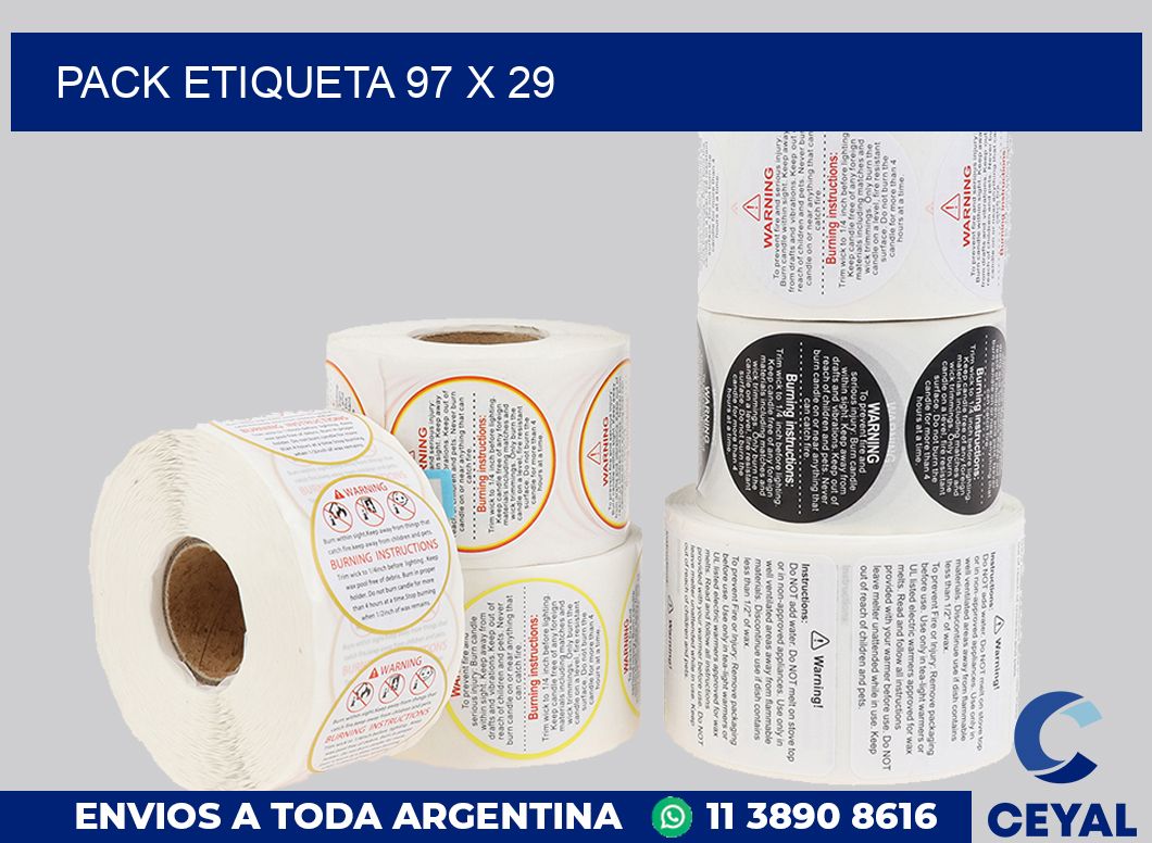 pack etiqueta 97 x 29