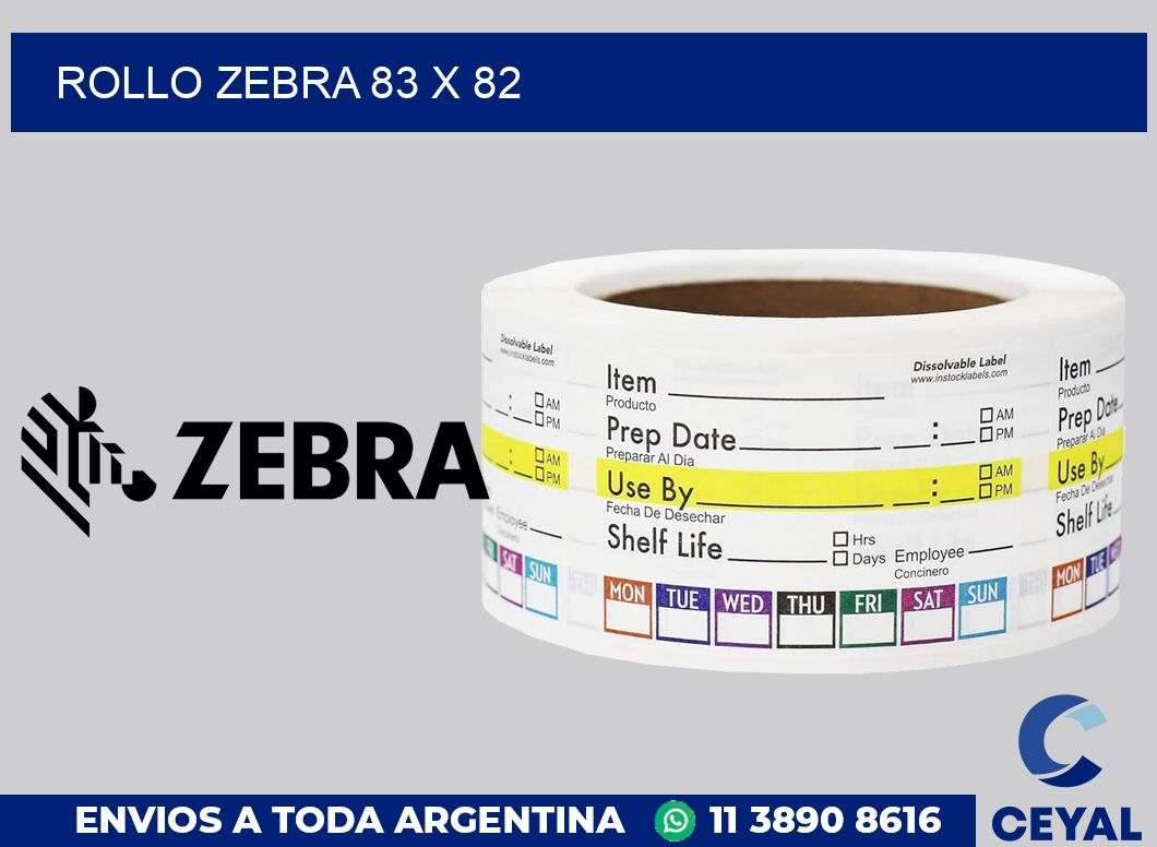 rollo zebra 83 x 82