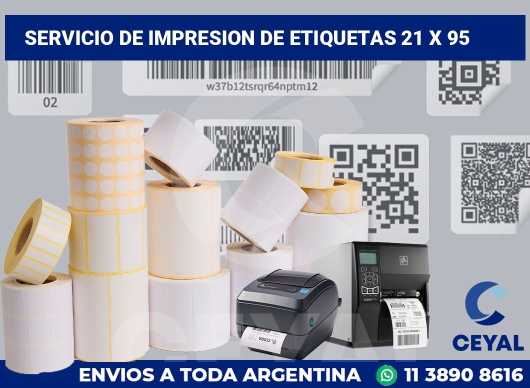 servicio de impresion de etiquetas 21 x 95