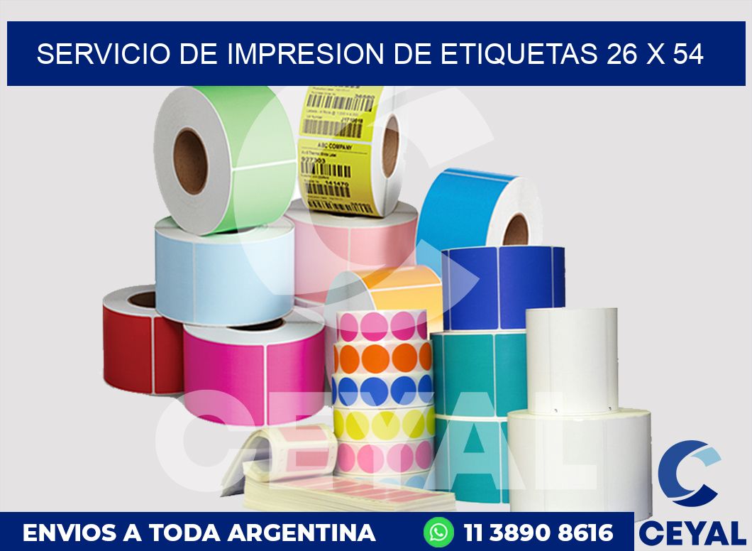 servicio de impresion de etiquetas 26 x 54