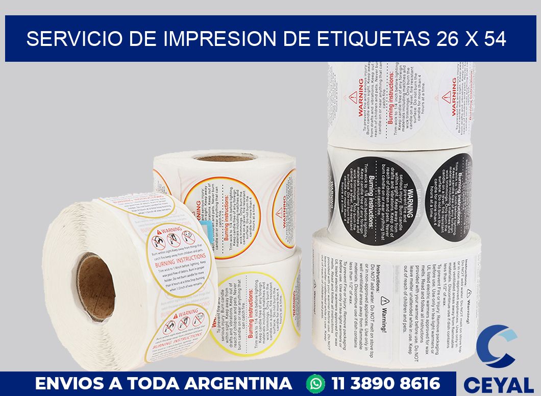 servicio de impresion de etiquetas 26 x 54