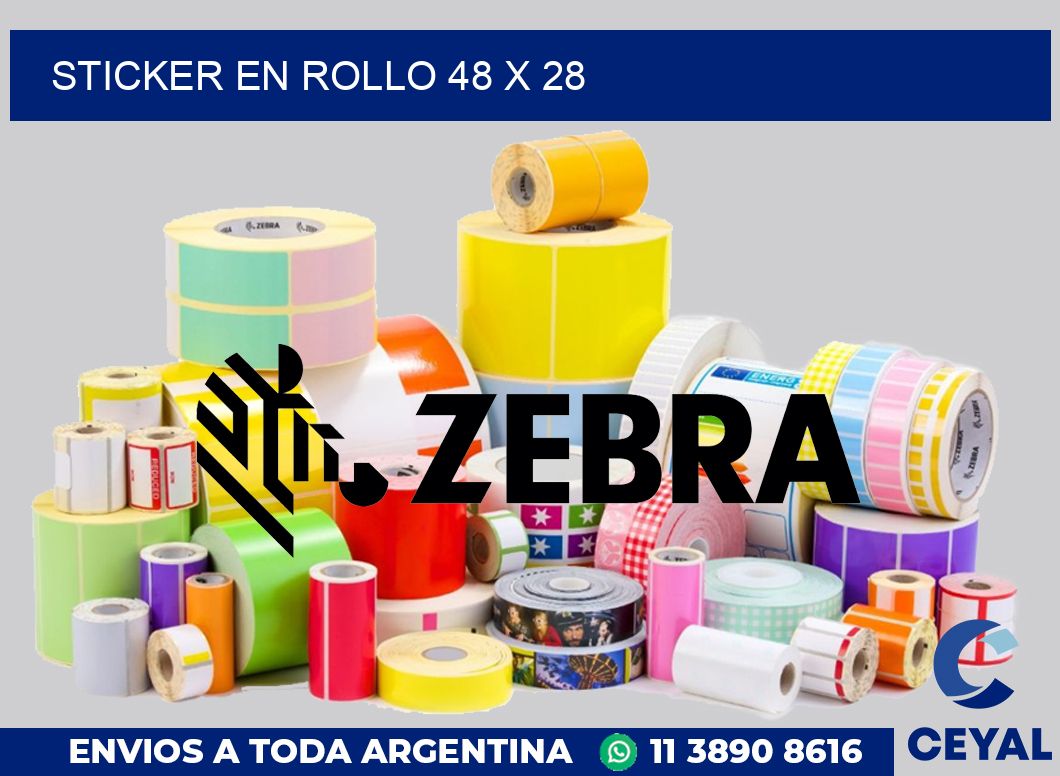 sticker en rollo 48 x 28