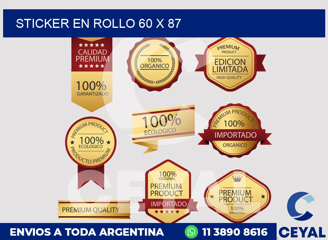 sticker en rollo 60 x 87