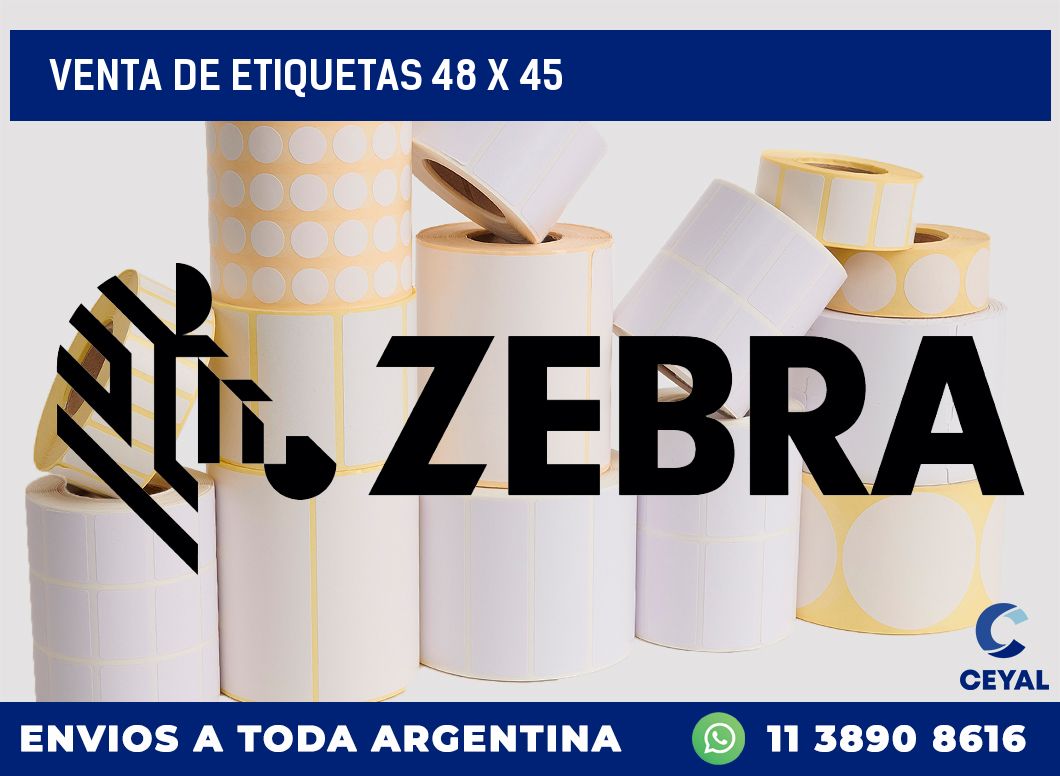 venta de etiquetas 48 x 45