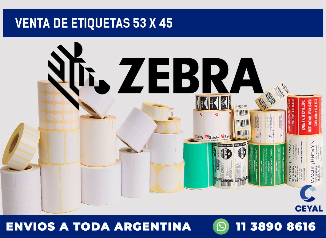 venta de etiquetas 53 x 45