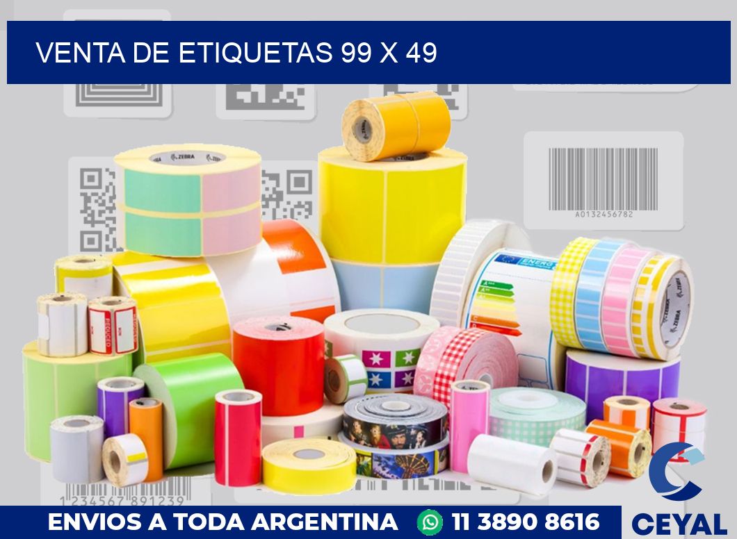 venta de etiquetas 99 x 49