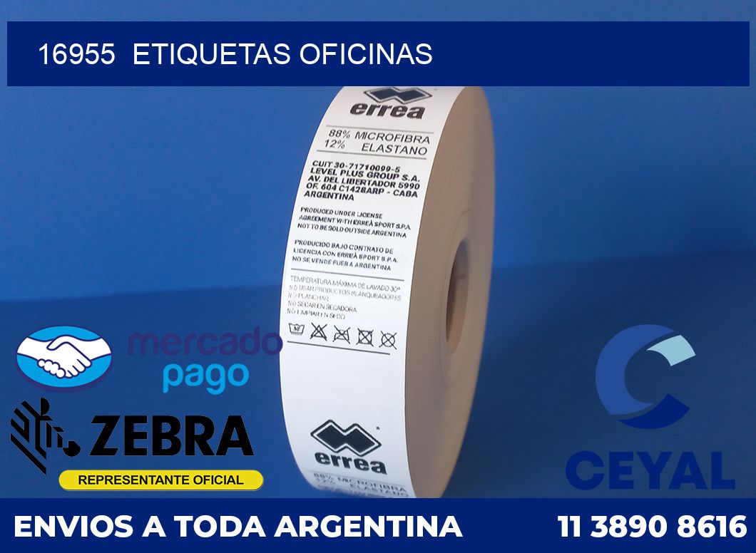 16955  Etiquetas oficinas