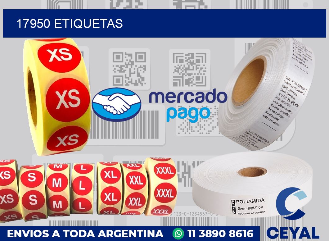 17950 etiquetas