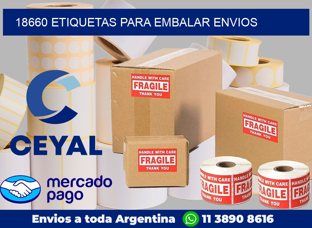 18660 Etiquetas para embalar envios