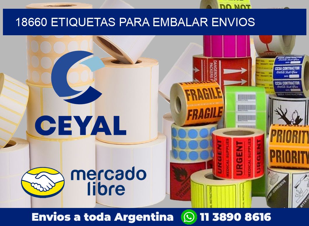 18660 Etiquetas para embalar envios