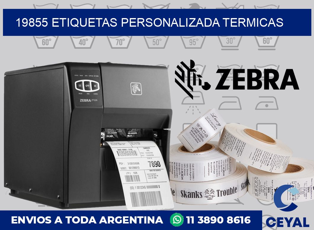 19855 etiquetas personalizada termicas