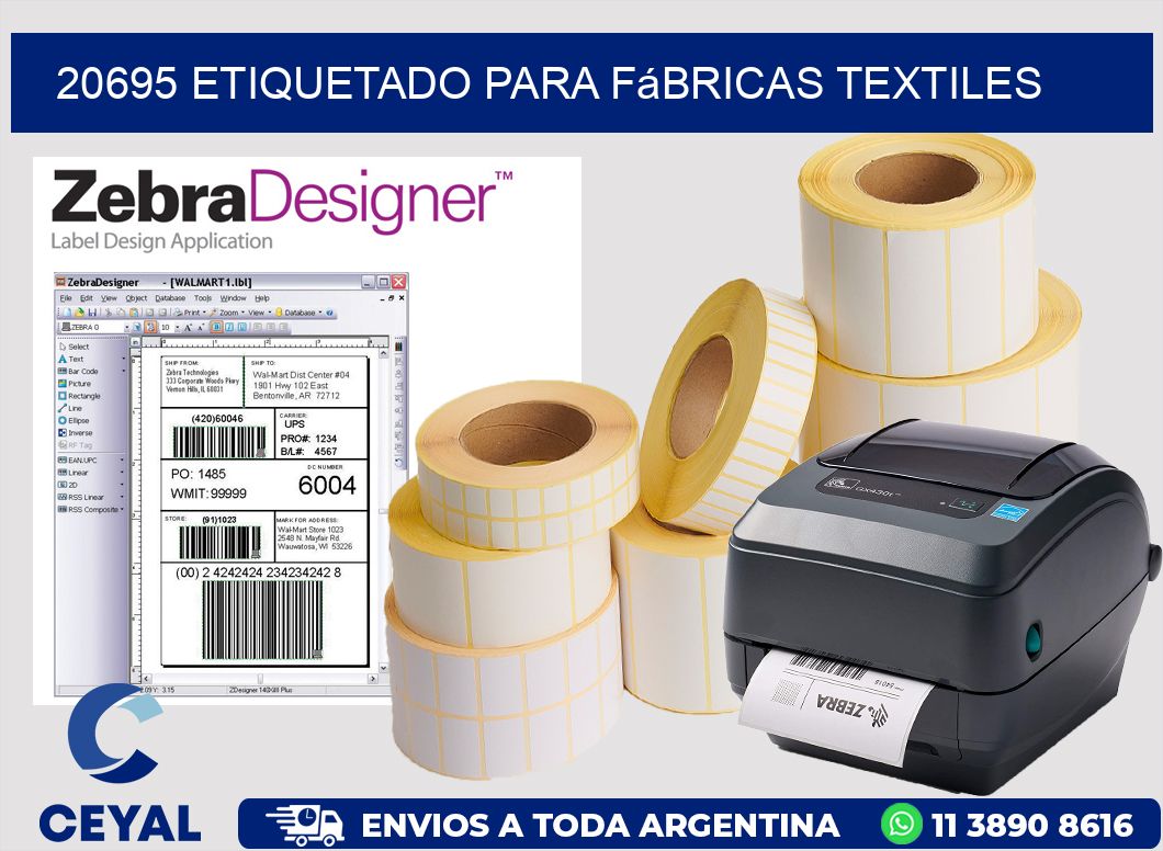 20695 Etiquetado para fábricas textiles