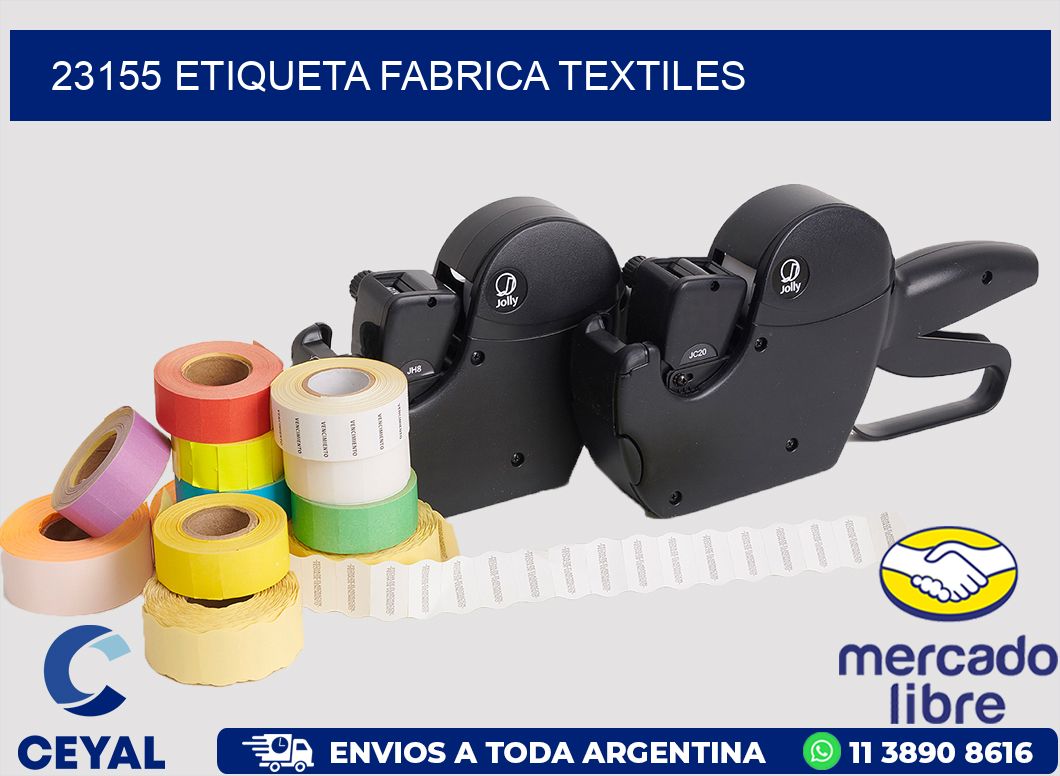 23155 etiqueta fabrica textiles