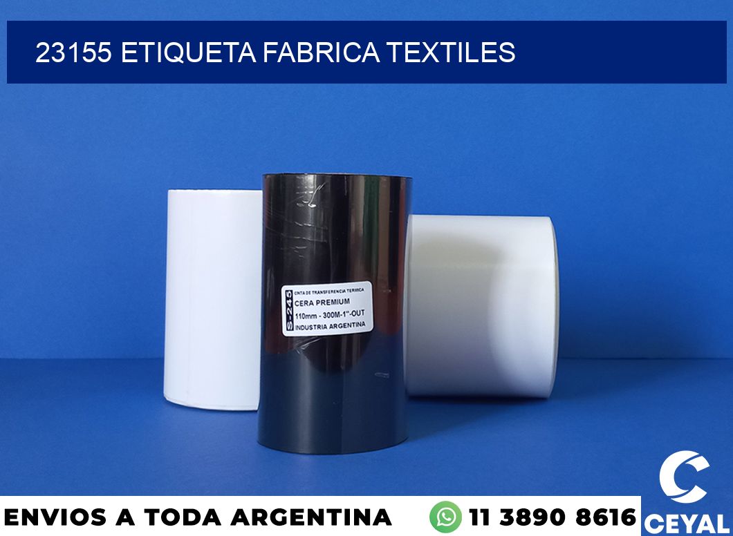 23155 etiqueta fabrica textiles