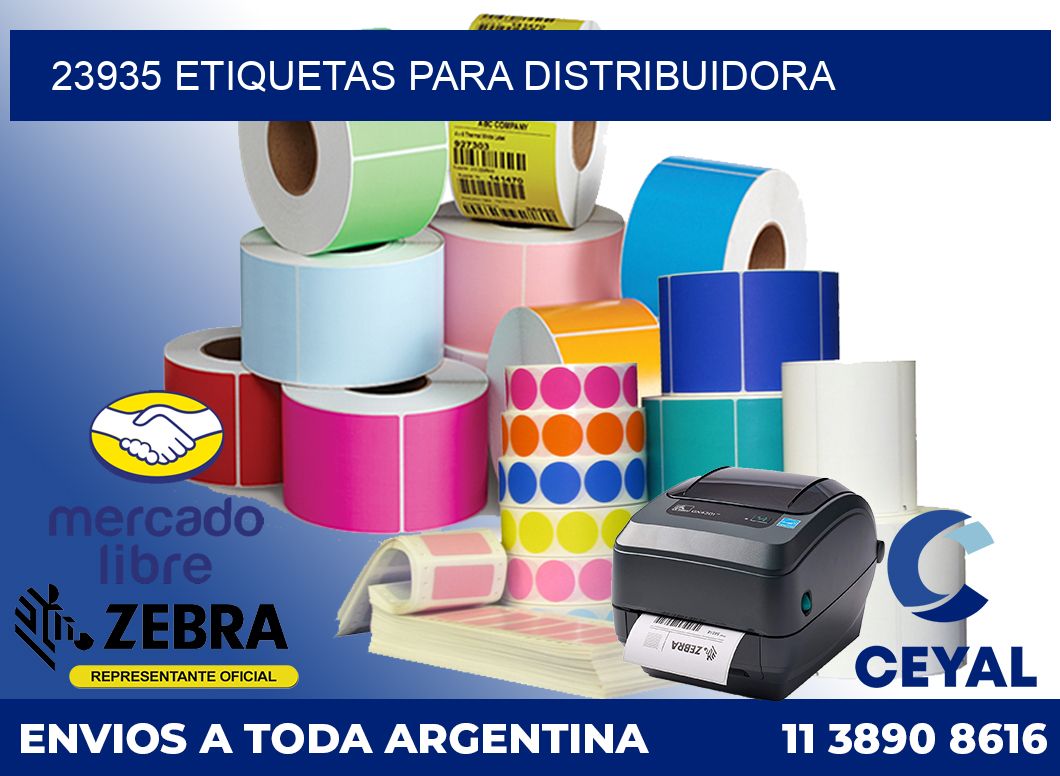 23935 Etiquetas para distribuidora