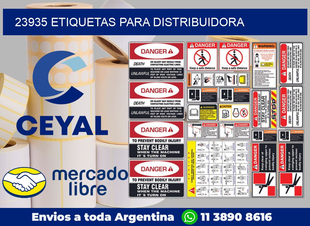 23935 Etiquetas para distribuidora