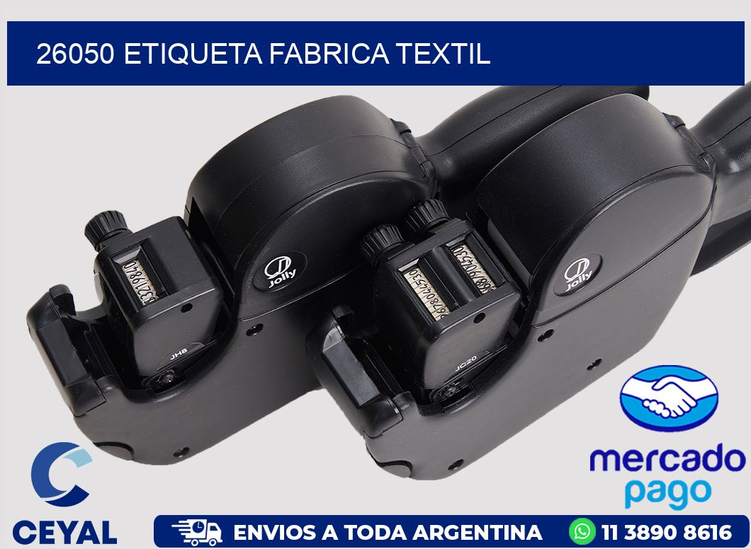 26050 etiqueta fabrica textil