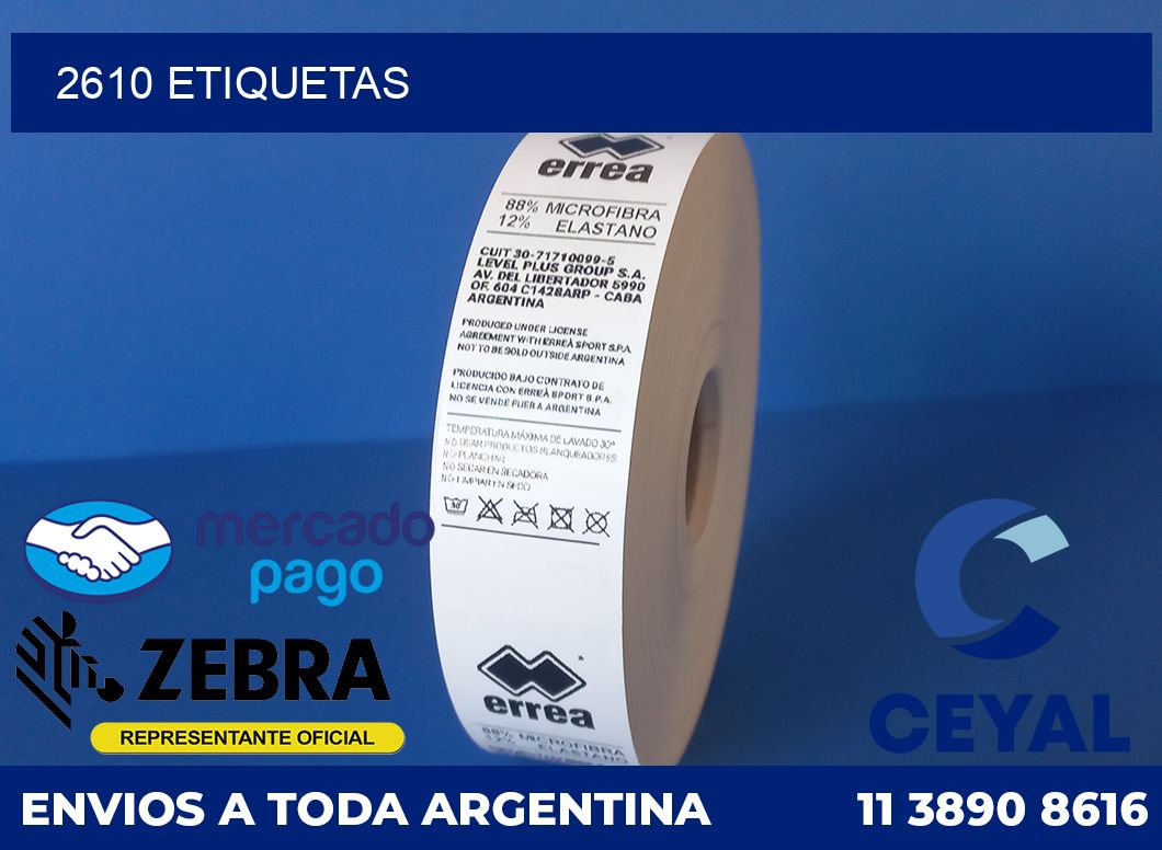 2610 etiquetas