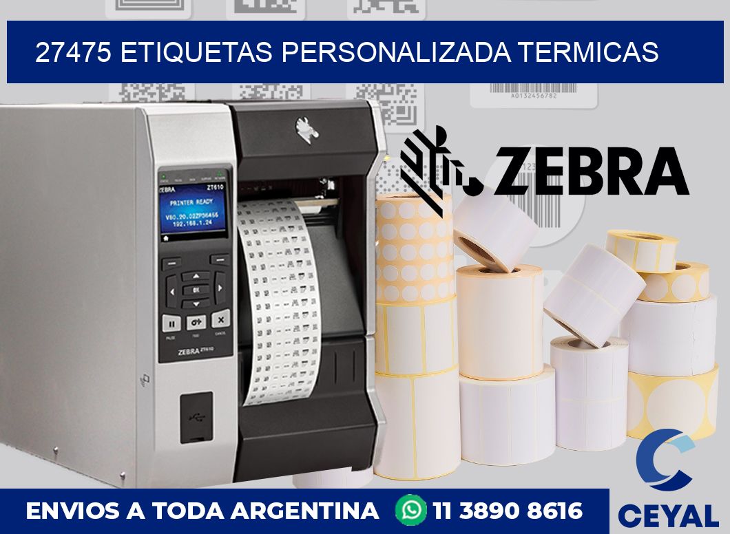 27475 etiquetas personalizada termicas