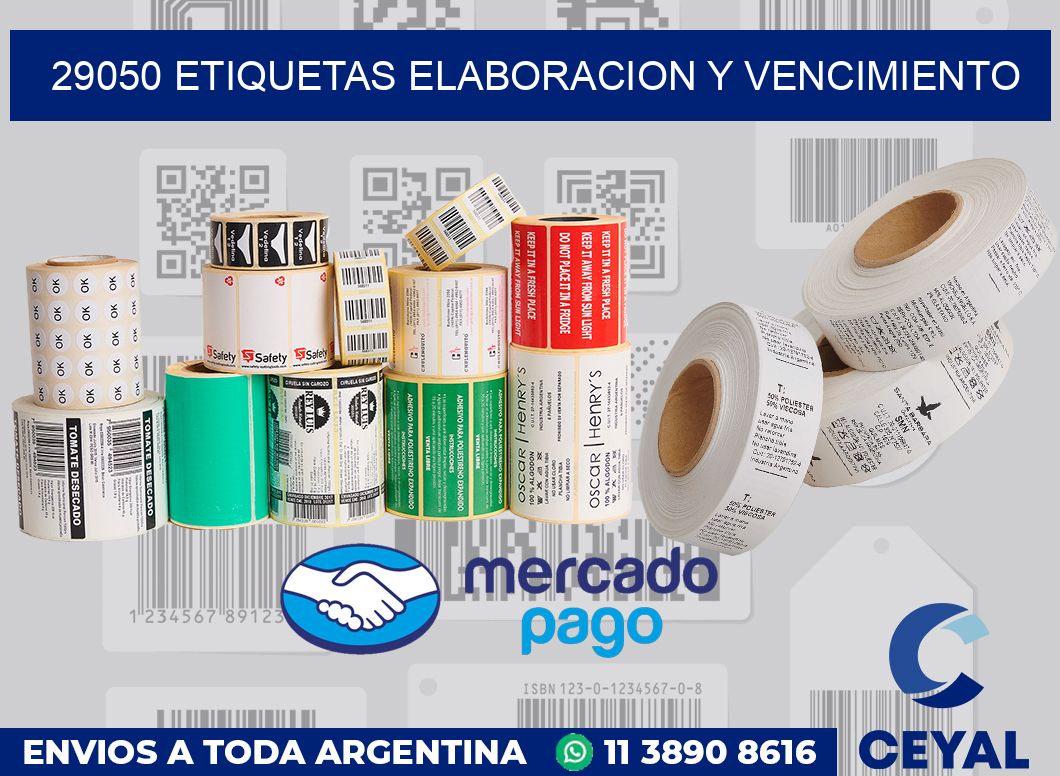 29050 Etiquetas elaboracion y vencimiento