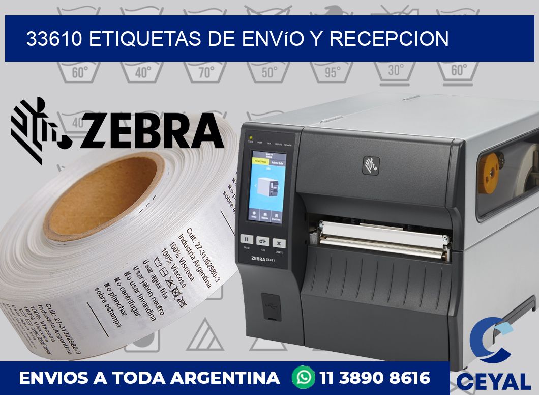 33610 Etiquetas de envío y recepcion
