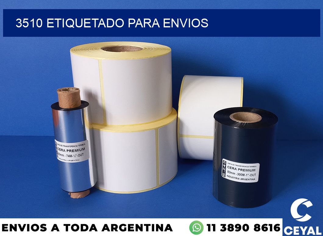 3510 etiquetado para envios