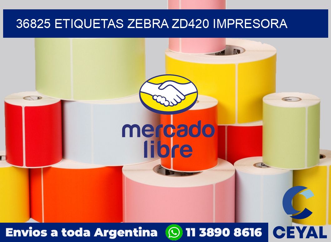 36825 etiquetas Zebra zd420 impresora