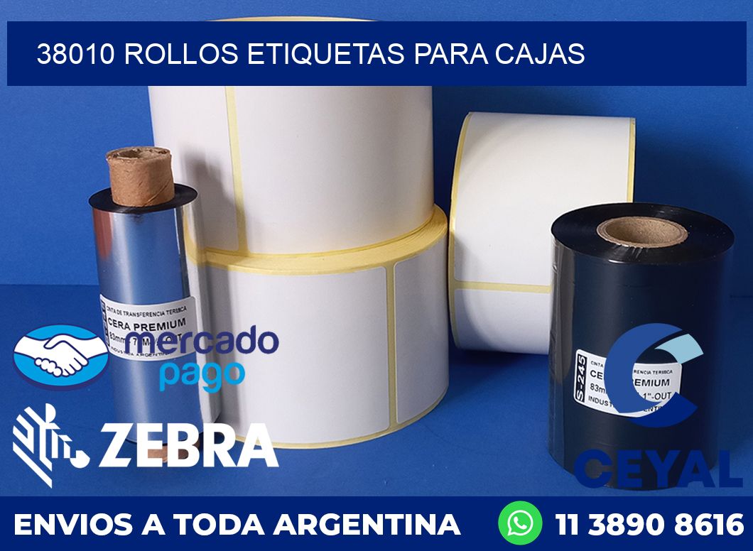 38010 rollos etiquetas para cajas
