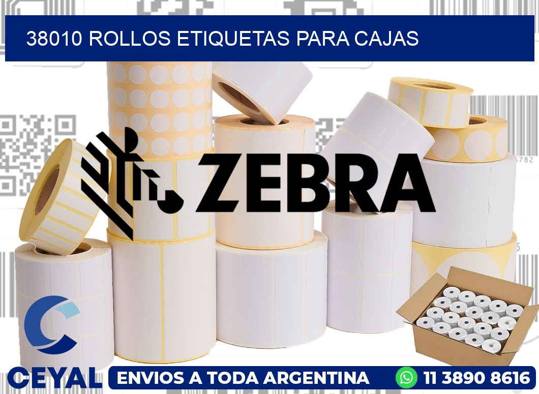 38010 rollos etiquetas para cajas