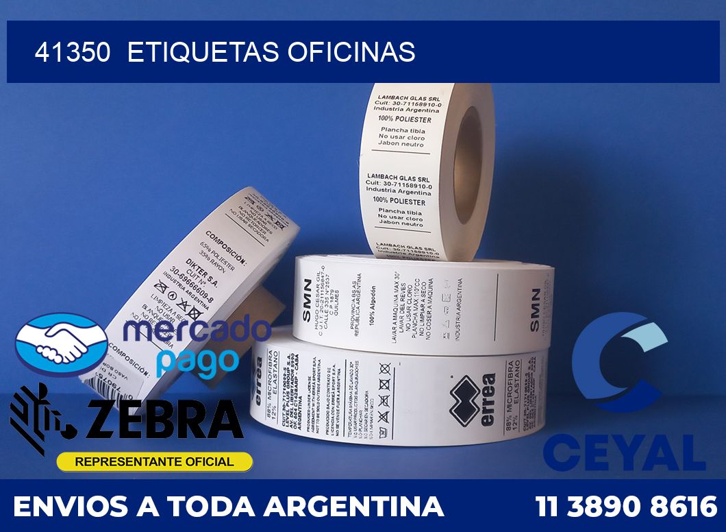 41350  Etiquetas oficinas