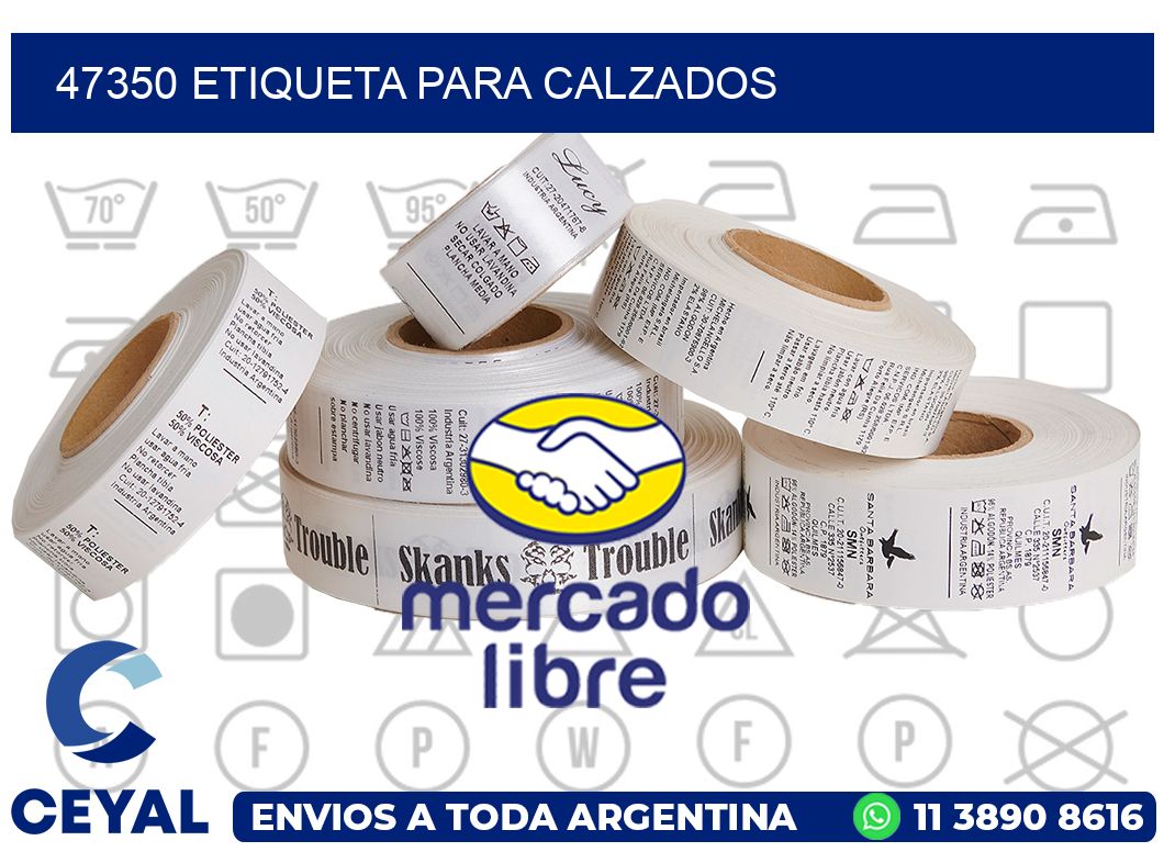 47350 Etiqueta para calzados
