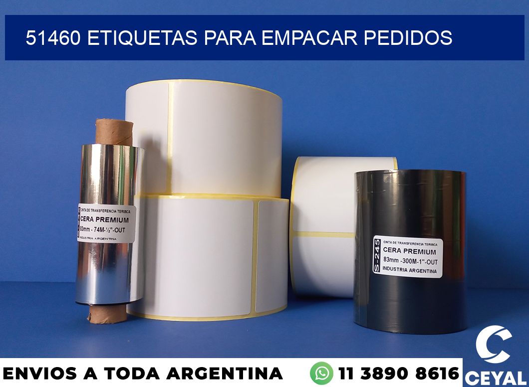 51460 etiquetas para empacar pedidos
