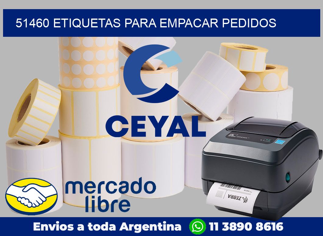 51460 etiquetas para empacar pedidos