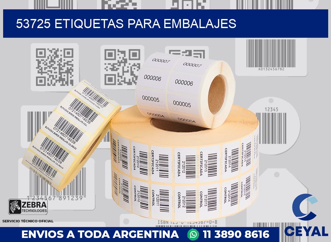 53725 Etiquetas para embalajes