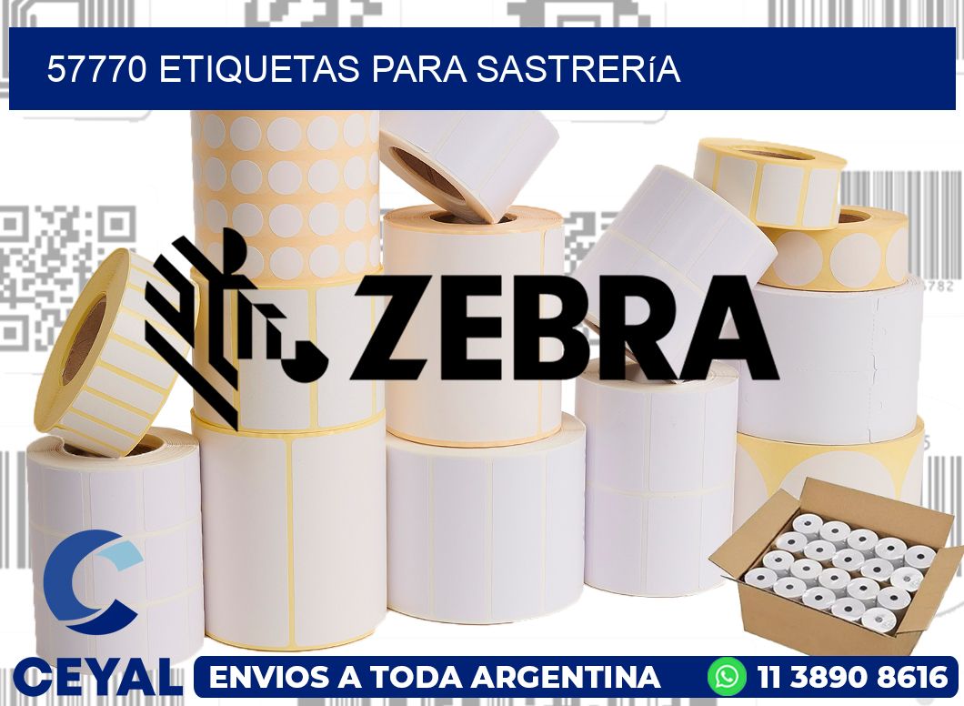 57770 Etiquetas para sastrería